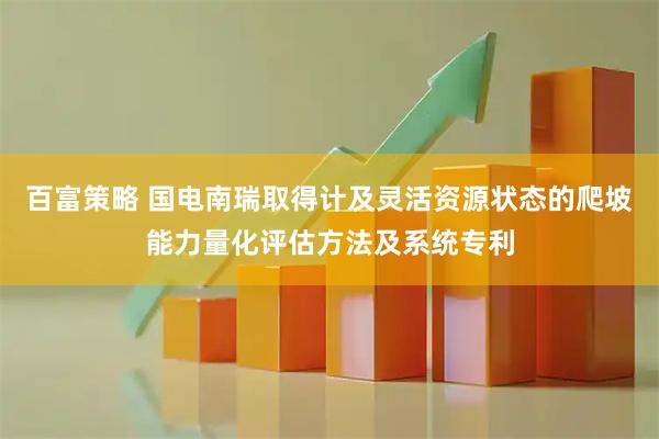百富策略 国电南瑞取得计及灵活资源状态的爬坡能力量化评估方法及系统专利